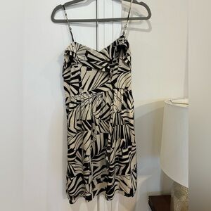 Billabong Black and Cream Tropical Print Sundress